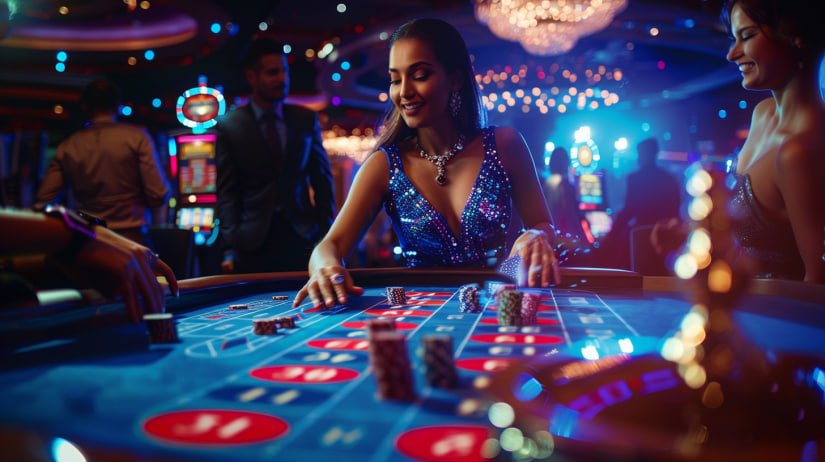 Tampilan meja Dragon Tiger Live di studio kangen slot dengan dealer langsung